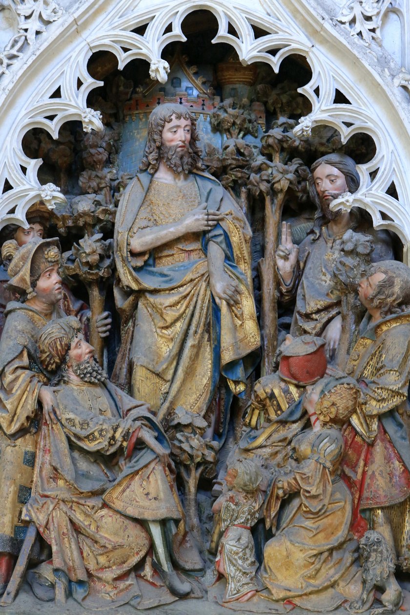 Vita di San Giovanni Battista: "San Giovanni Battista mostra l