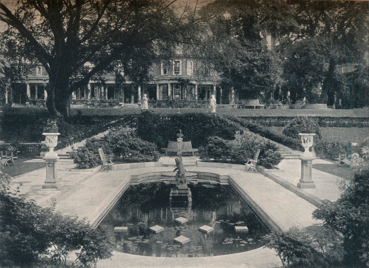 Lily Basin e West Front, The Hill, Hampstead Heath da Unbekannt