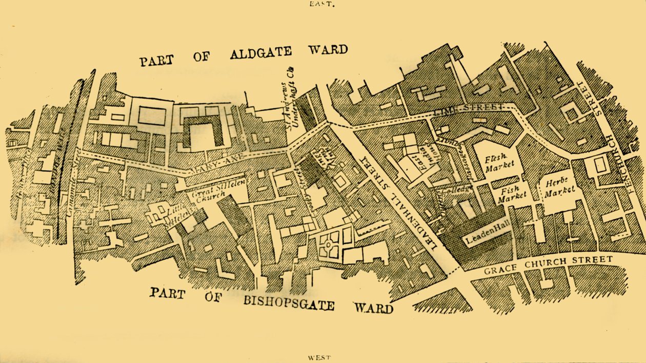Lime Street Ward, c1872 da Unbekannt
