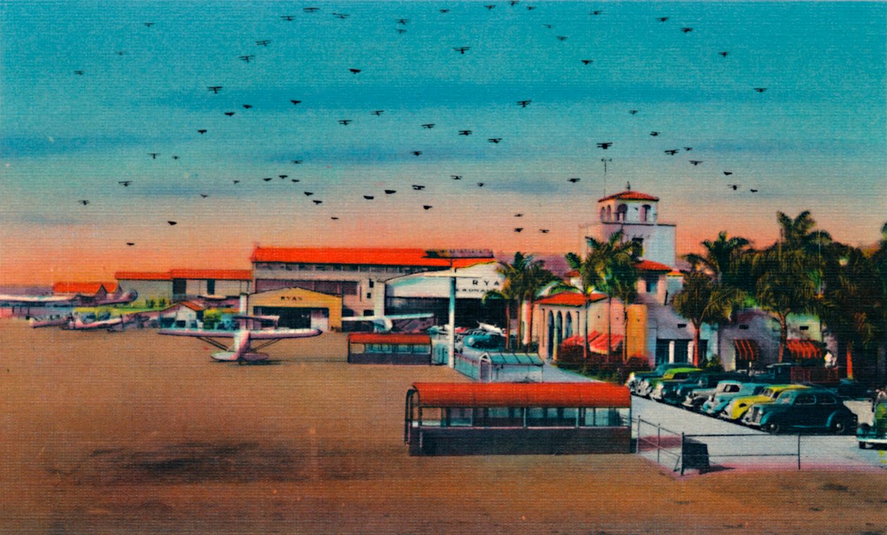 Campo Lindbergh e Edificio Amministrativo. San Diego, California, c1941 da Unbekannt
