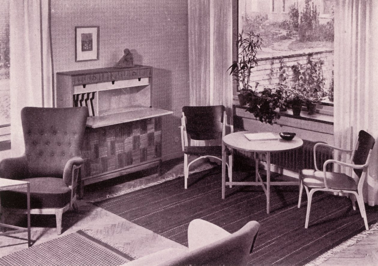 Mobili da soggiorno di Carl-Axel Acking, realizzati da A.B. Svenska Mobelfabrikerna, 1949 da Unbekannt