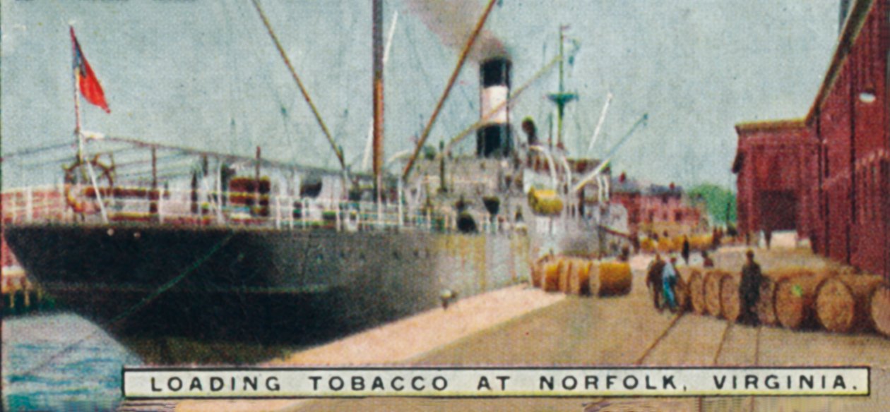 Caricamento del tabacco a Norfolk, Virginia, 1926 da Unbekannt