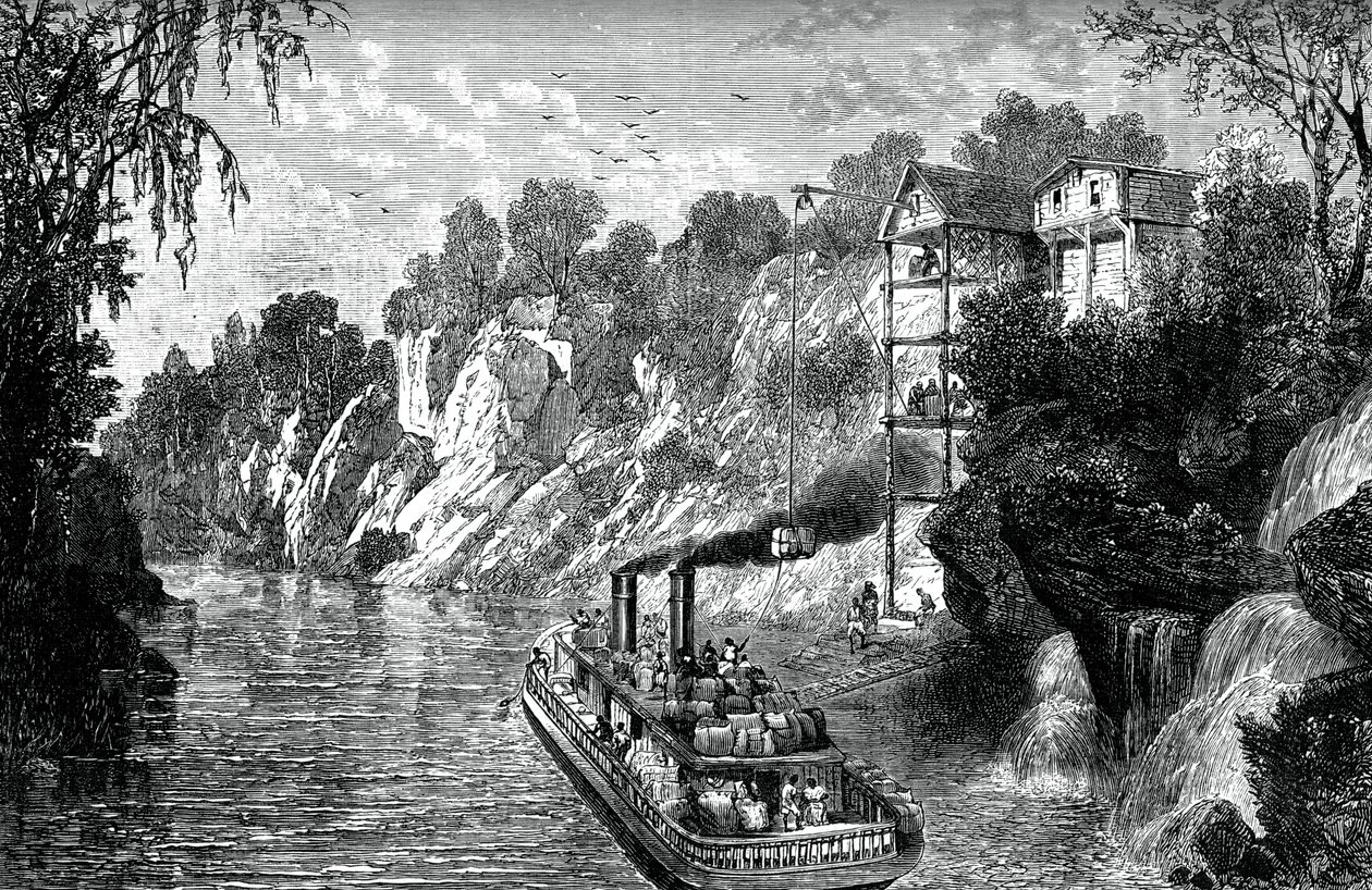 Caricamento di un battello a vapore per il cotone, c1880 da Unbekannt