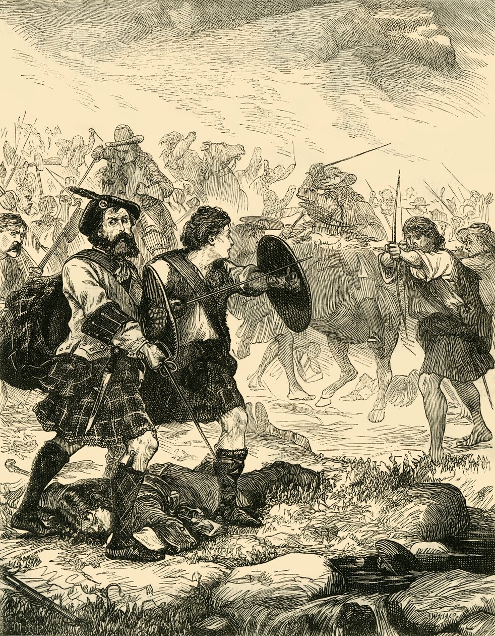 Lochiel a Killiecrankie, 1881 da Unbekannt