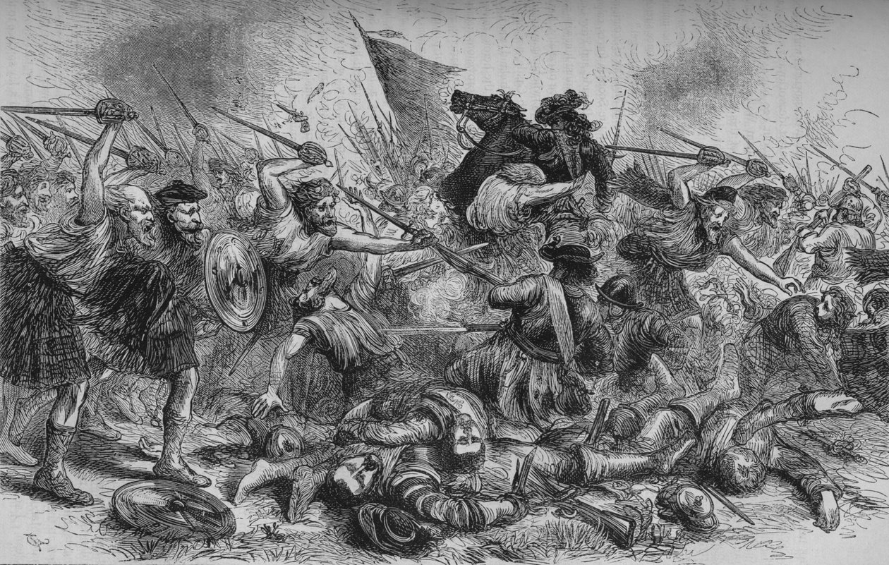 Carica di Lochiel a Killycrankie, 27 luglio 1689 da Unbekannt