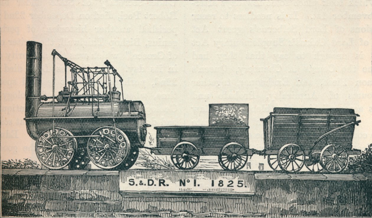 Locomotiva n. 1, costruita per la Stockton & Darlington Railway, 1825 da Unbekannt