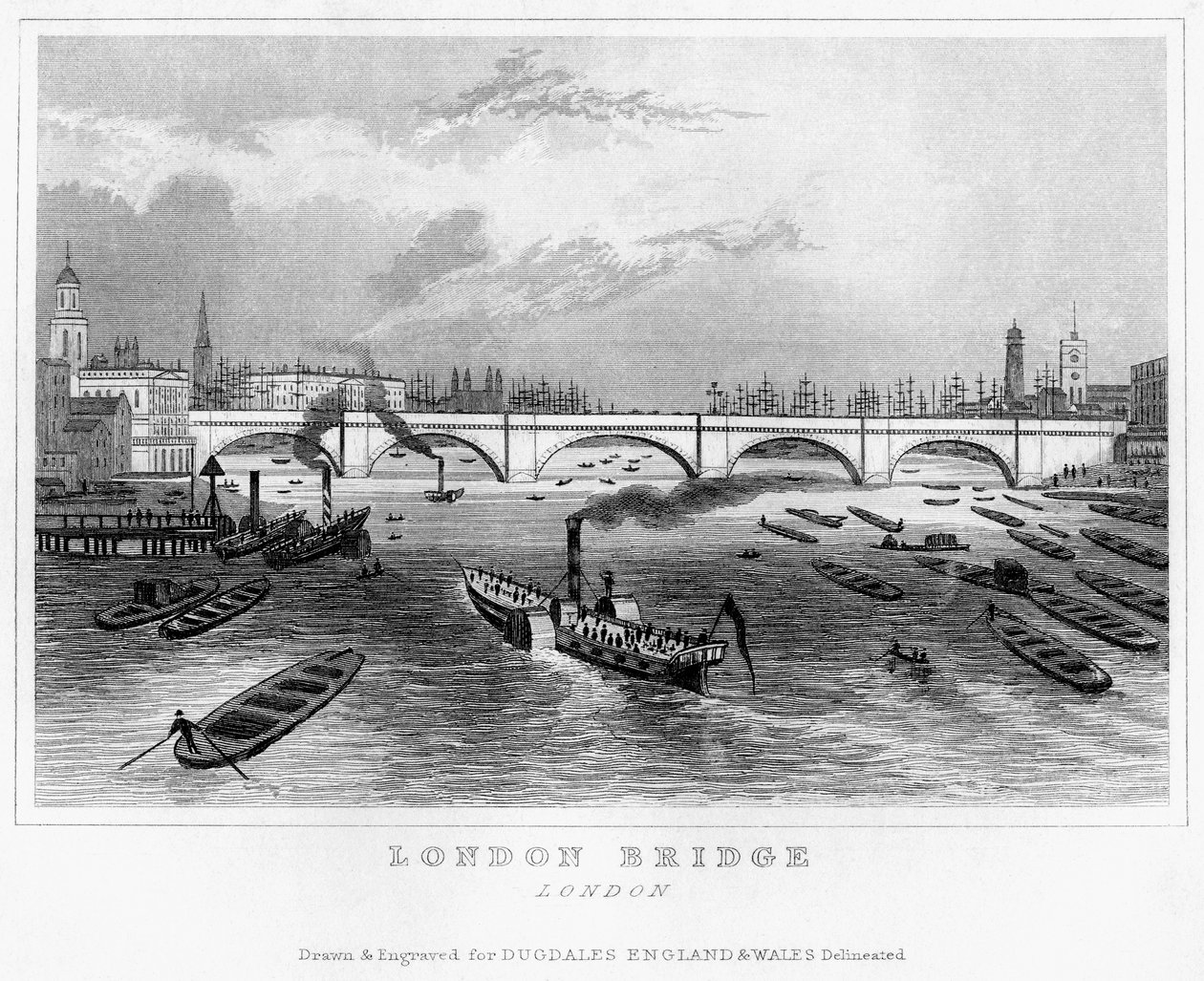 Ponte di Londra, XIX secolo da Unbekannt