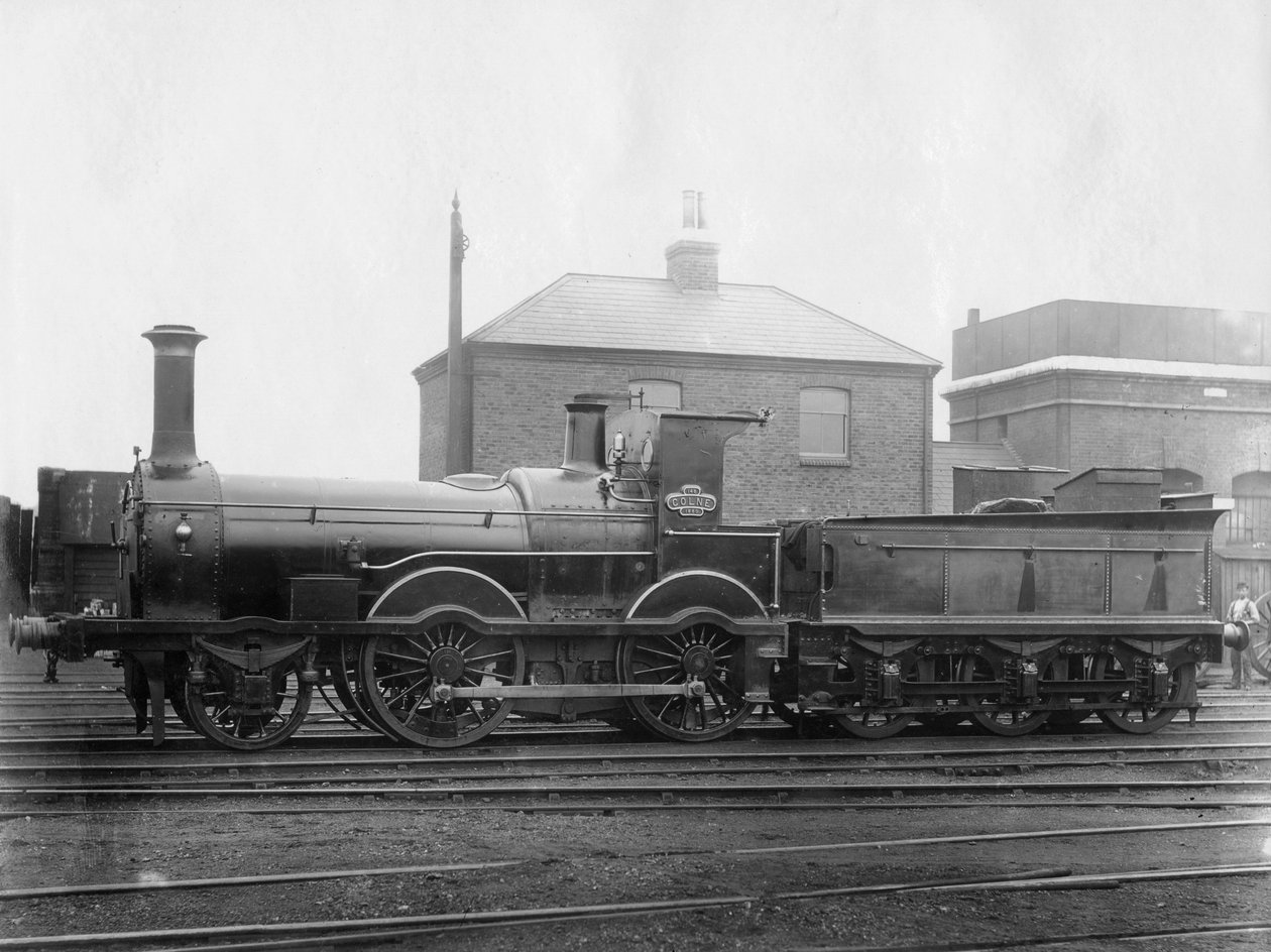 Locomotiva London & South Western Railway LSWR n. 148, Colne con il suo tender da Unbekannt