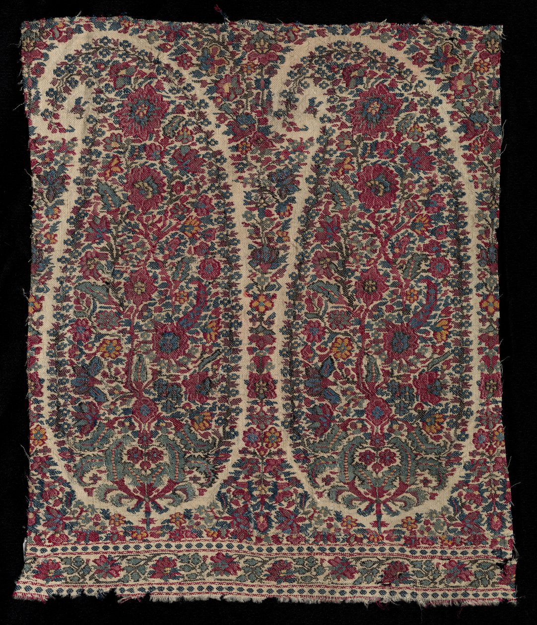 Frammento di scialle lungo, 1820-1825 da Unbekannt