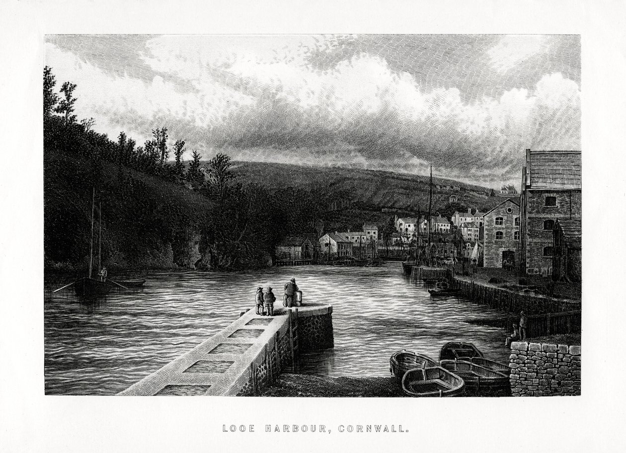 Porto di Looe, Cornovaglia, Inghilterra, 1896 da Unbekannt