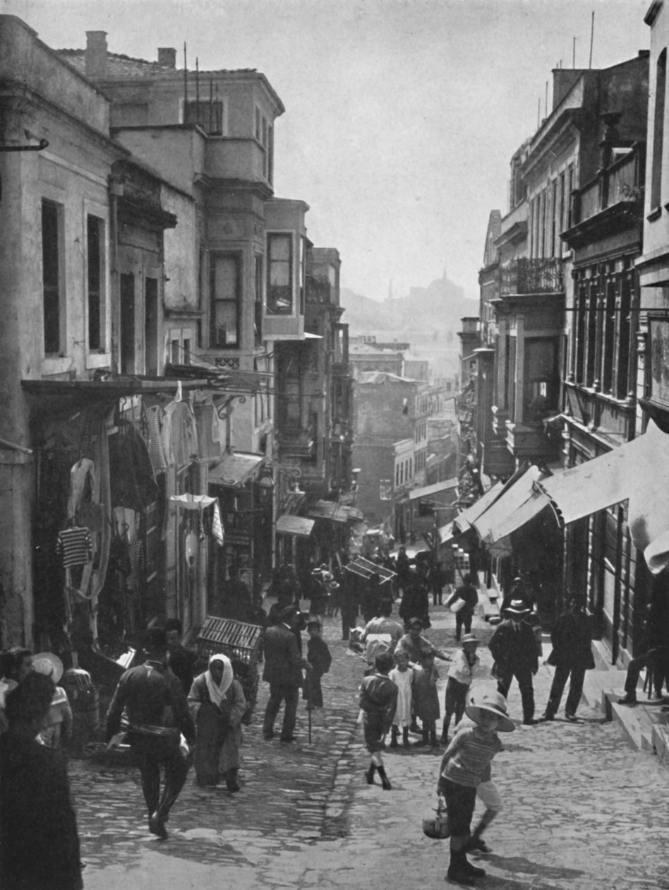 Vista di Step Street, Costantinopoli, 1913 da Unbekannt