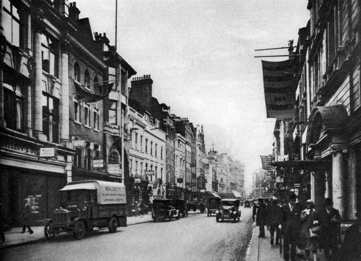 Guardando a sud in New Bond Street, Londra, 1926-1927 da Unbekannt