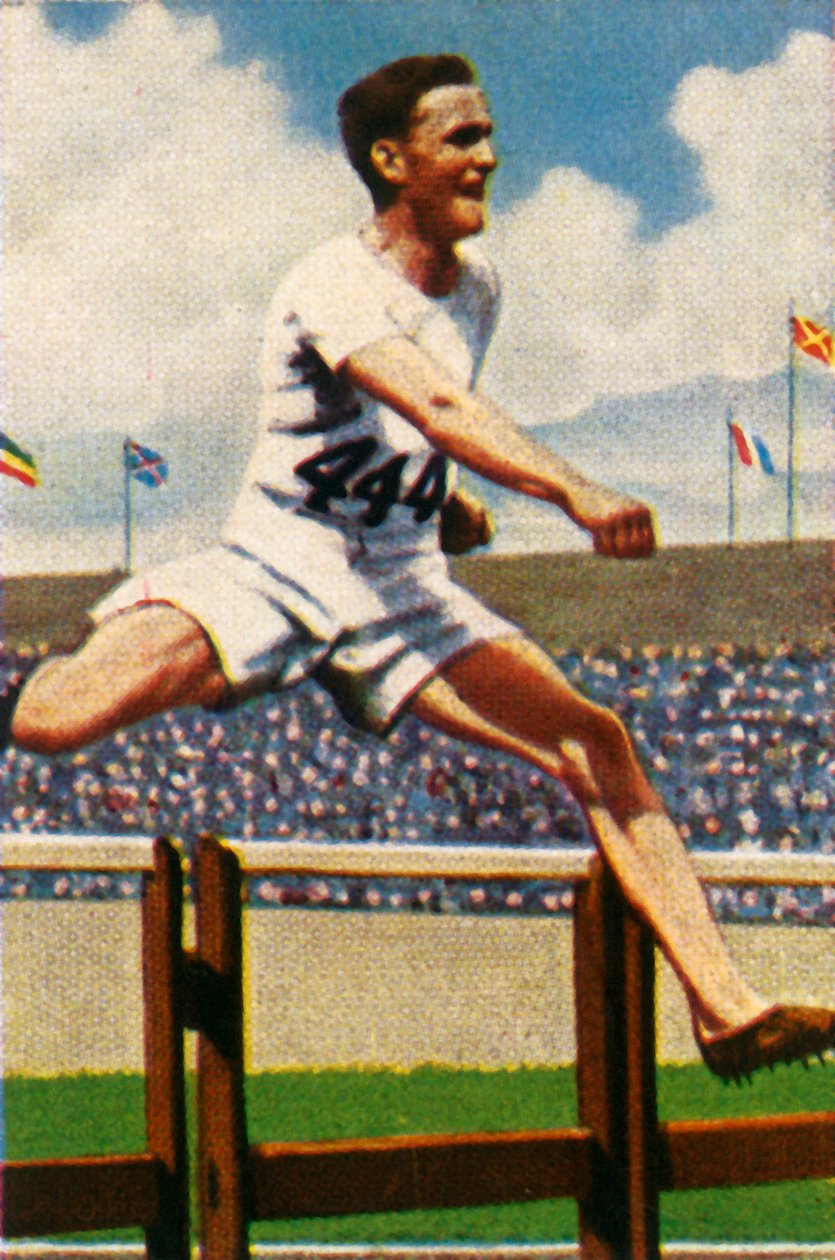Lord Burghley, vincitore, 400m ostacoli, 1928 da Unbekannt