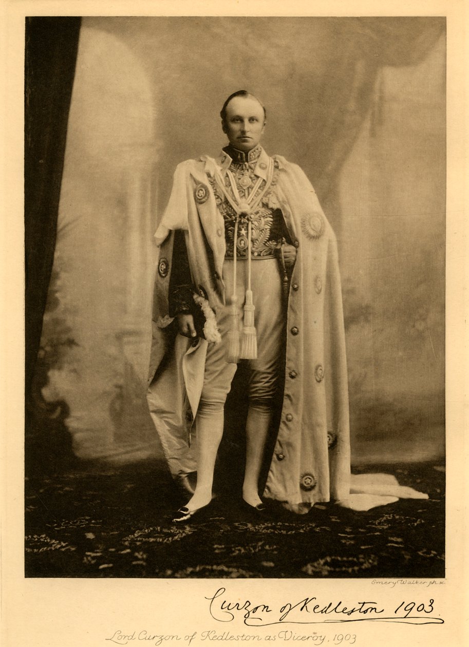 Lord Curzon di Kedleston come Viceré da Unbekannt