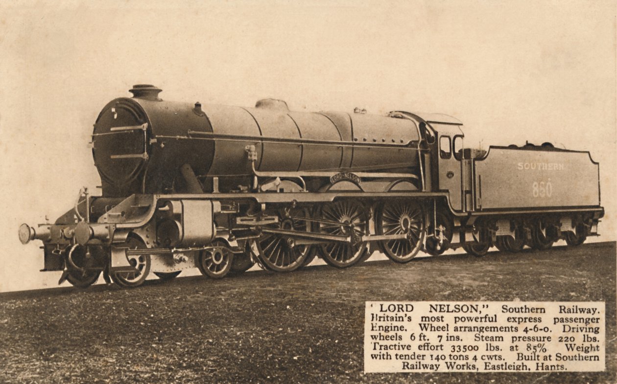 Lord Nelson, Southern Railway, c1930 da Unbekannt