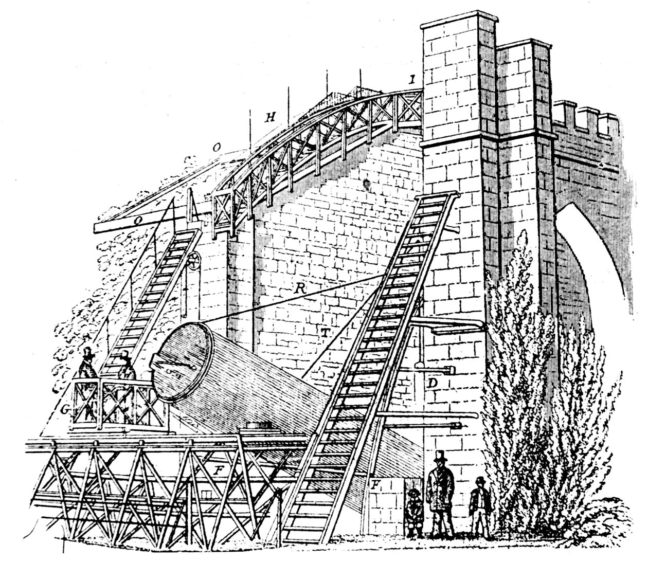 Telescopio riflettore da 72 pollici di Lord Rosse, 1849 da Unbekannt