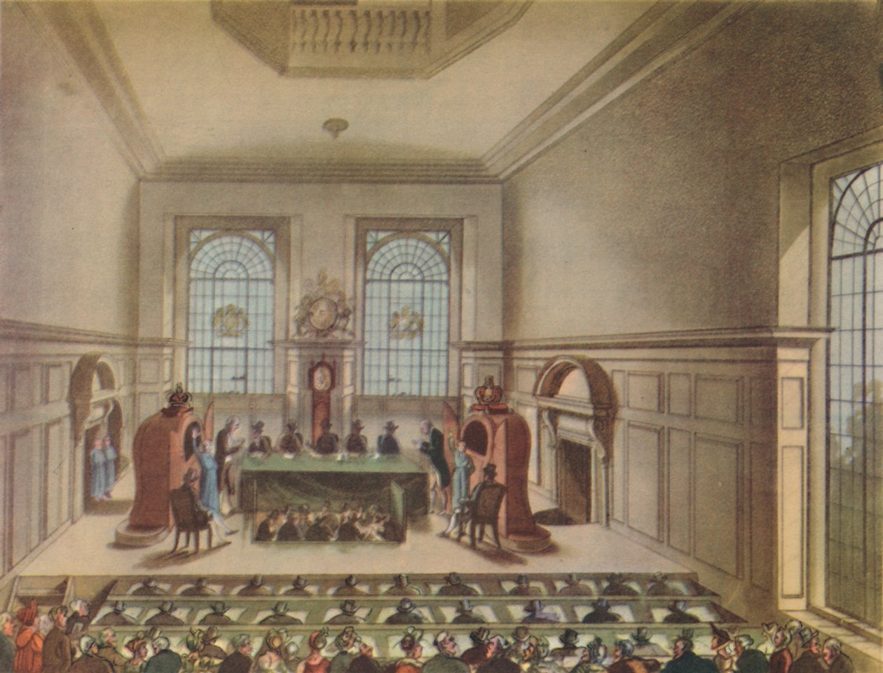 Estrazione della lotteria alla Coopers Hall, 1809, 1948 da Unbekannt