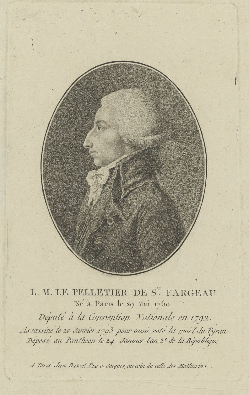 Louis-Michel Le Peletier, Marchese di Saint-Fargeau 1760-1793, 1790s da Unbekannt