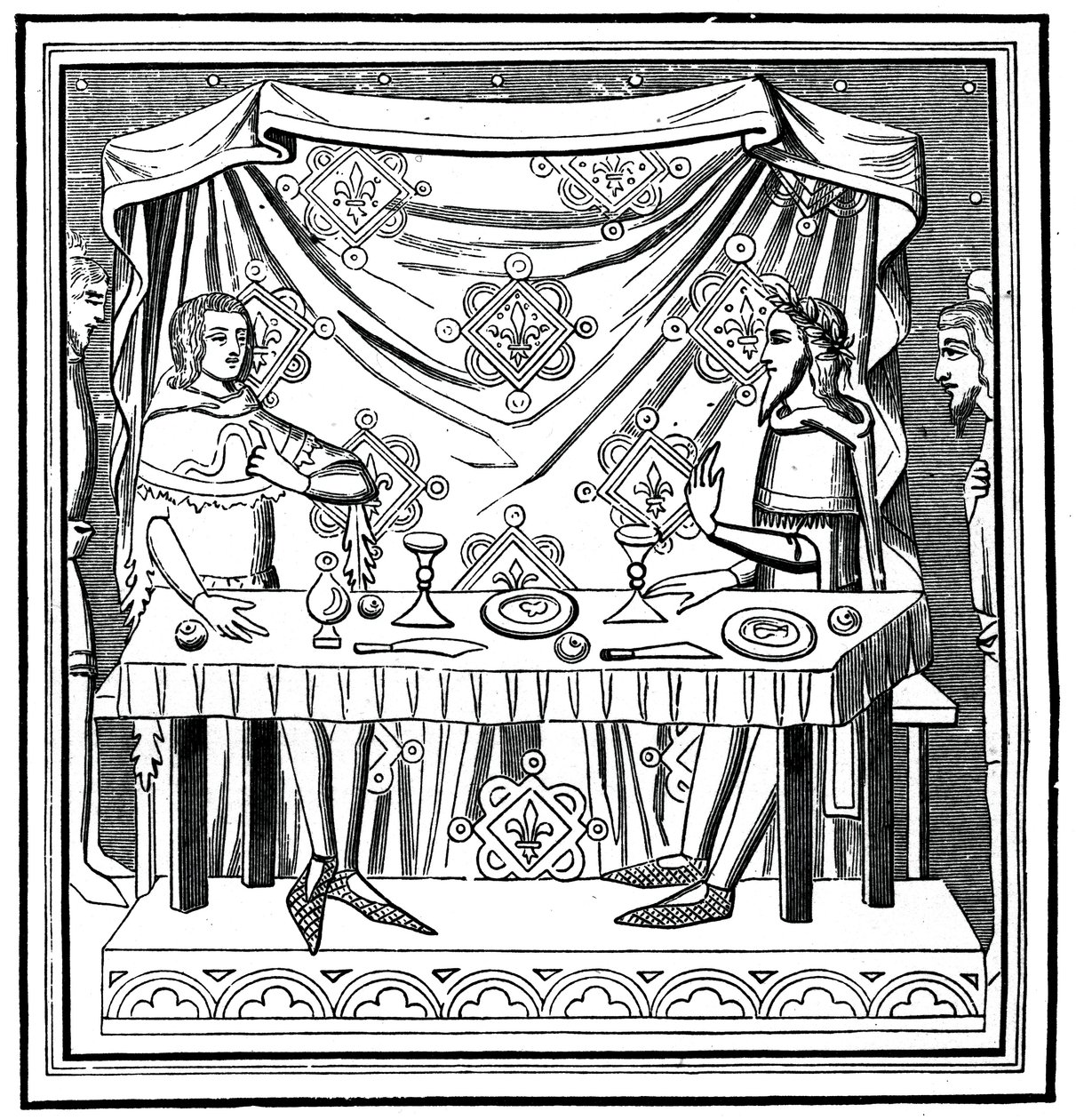 Luigi di Taranto che istituisce l