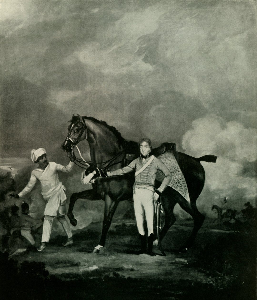 Ten.-Col. F. A. Daniell in uniforme della Guardia del Corpo, 1802-1806, 1925 da Unbekannt