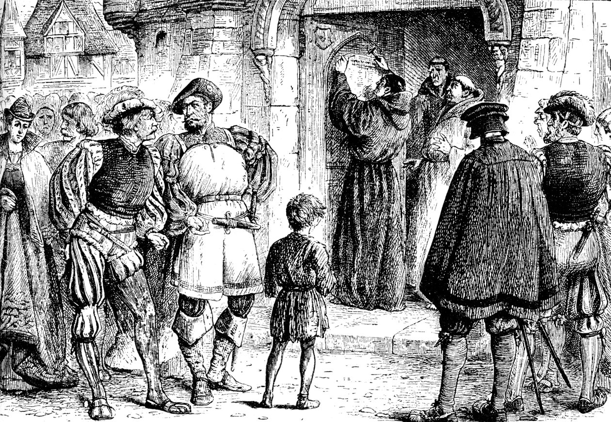 La protesta di Lutero, 1517 da Unbekannt
