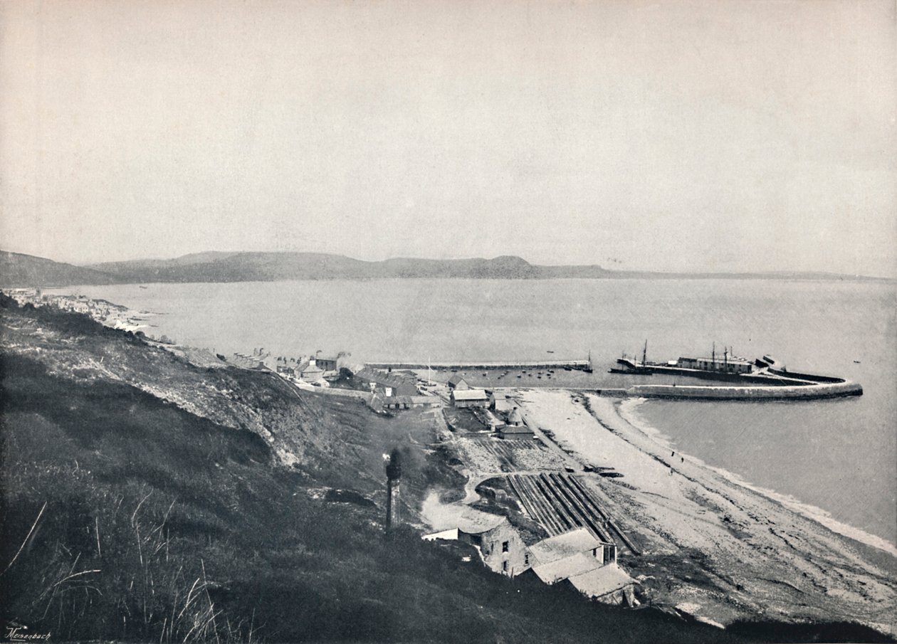 Lyme Regis - Il porto, 1895 da Unbekannt