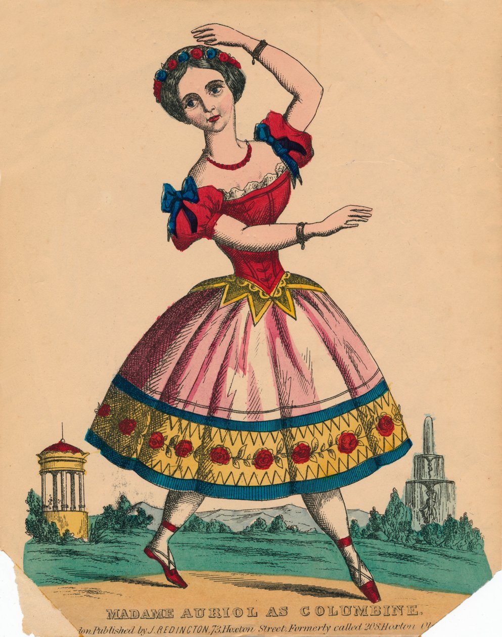 Madame Auriol come Colombina, c1849 da Unbekannt