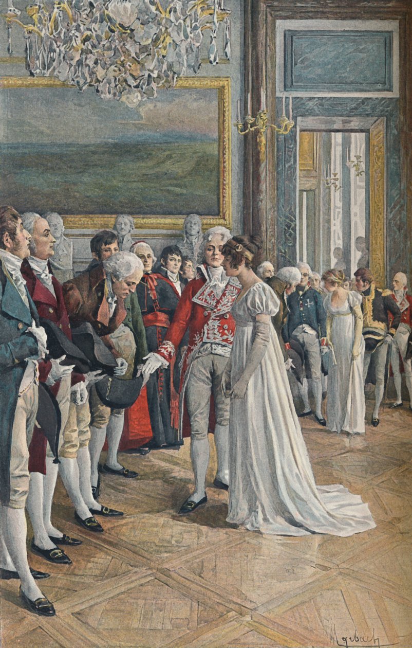 Madame Bonaparte riceve gli ambasciatori alle Tuileries da Unbekannt