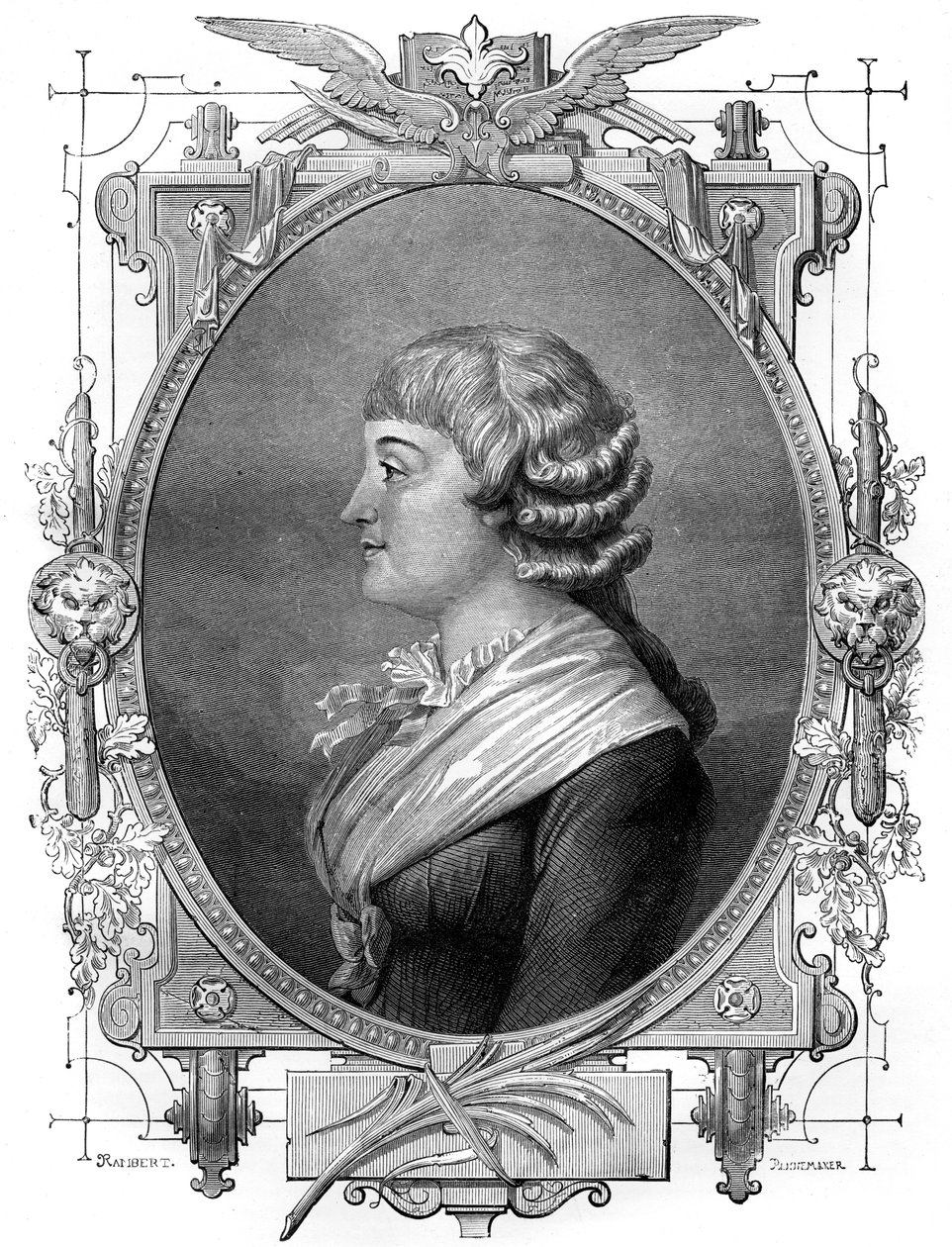 Madame Roland, rivoluzionaria francese, XVIII secolo da Unbekannt