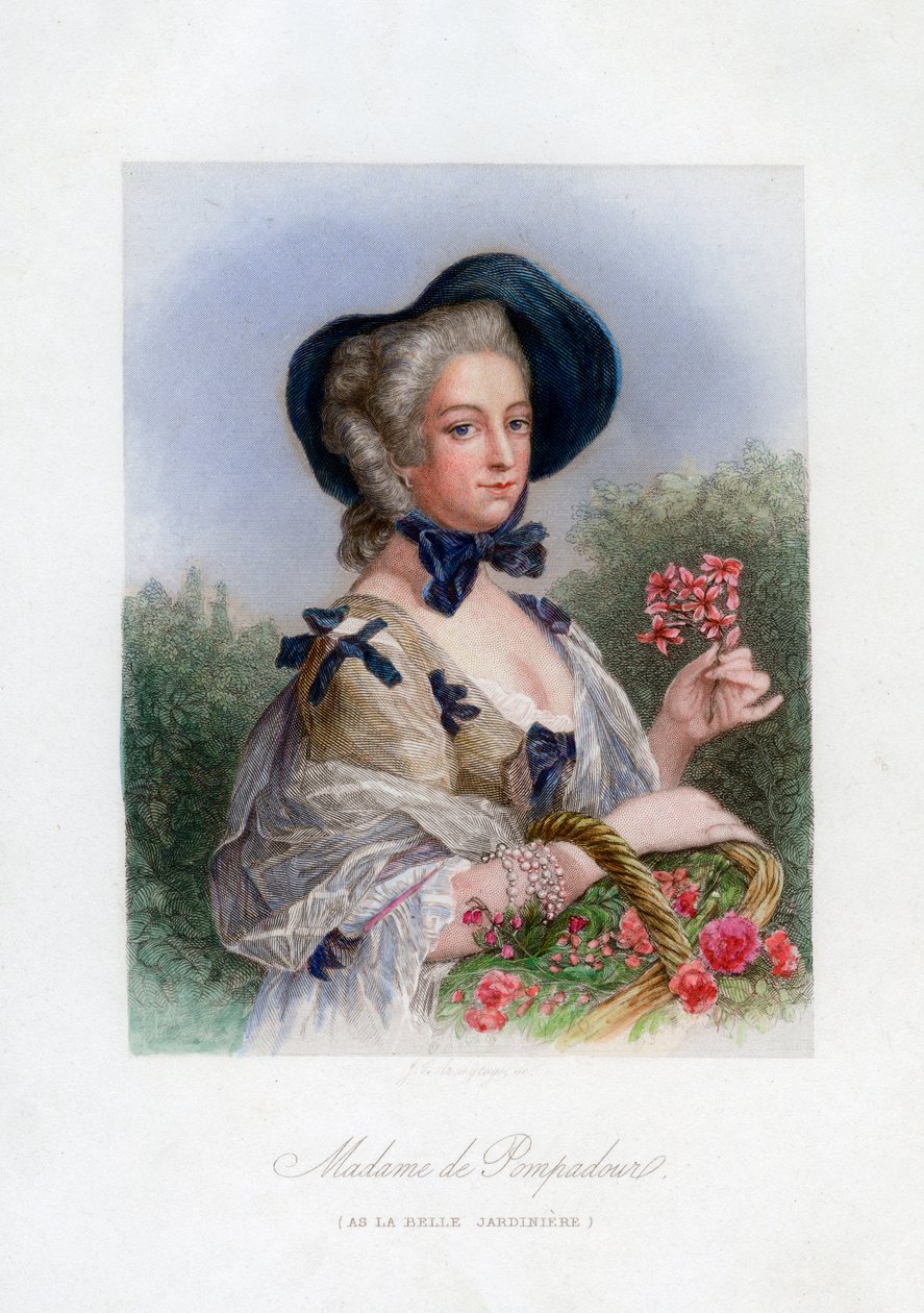 Madame de Pompadour come la Bella Giardiniera da Unbekannt