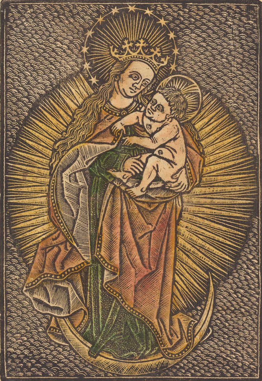 Madonna e Bambino in gloria da Unbekannt