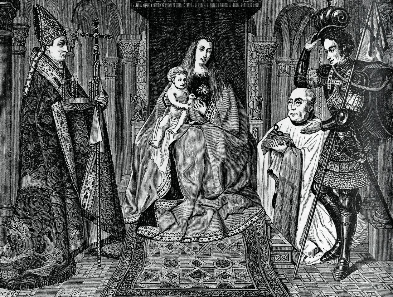 Madonna col Bambino e Canonico Joris van der Paele, 1436 da Unbekannt
