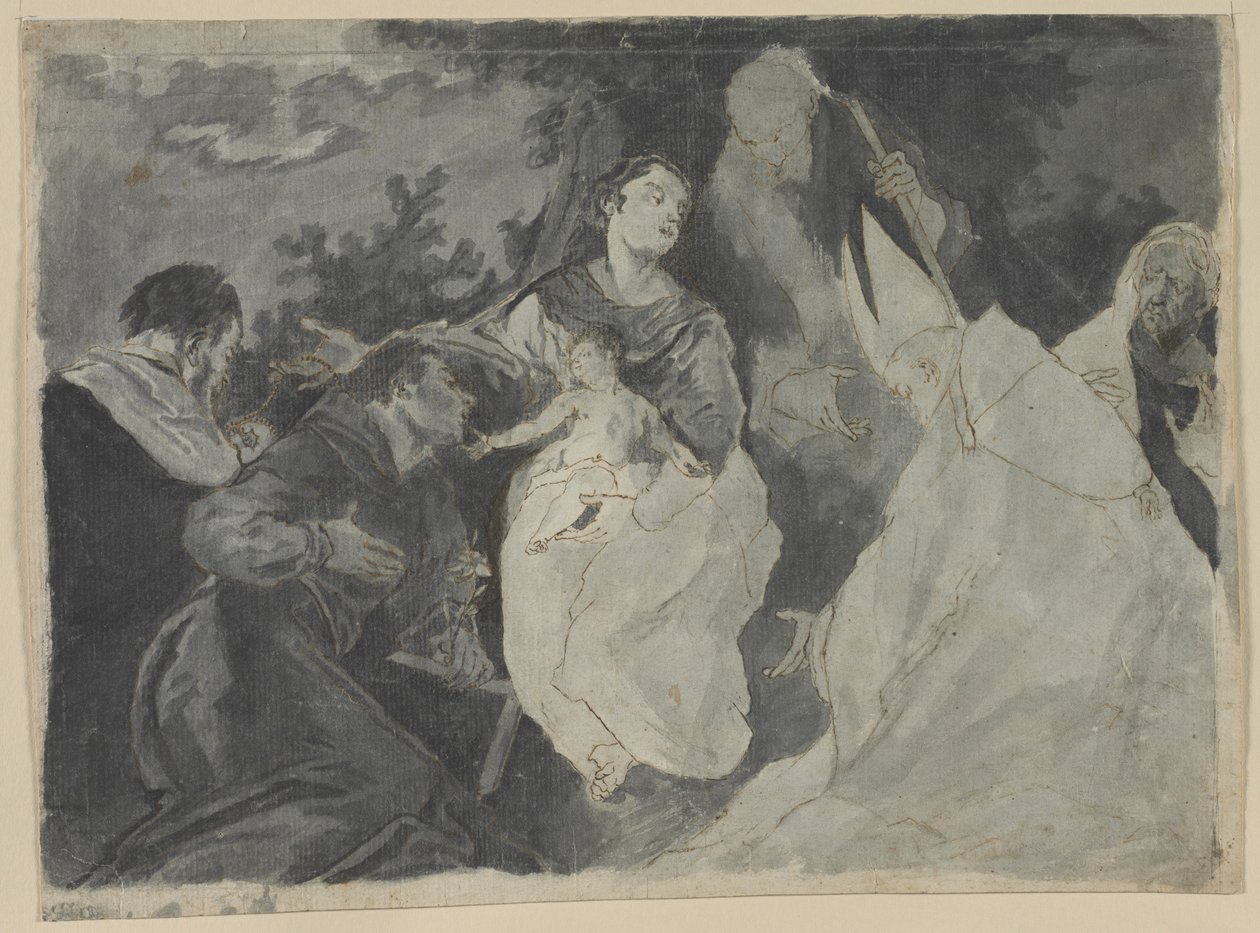 Madonna col Bambino e Santi, 1700 da Unbekannt