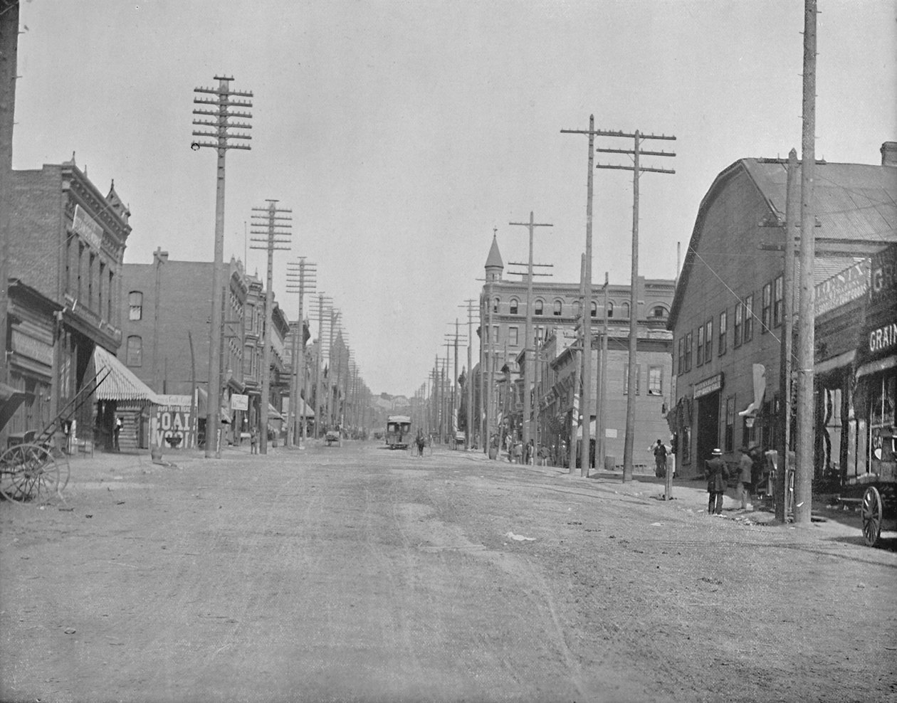 Main Street, Butte City, Montana, c. 1897 da Unbekannt