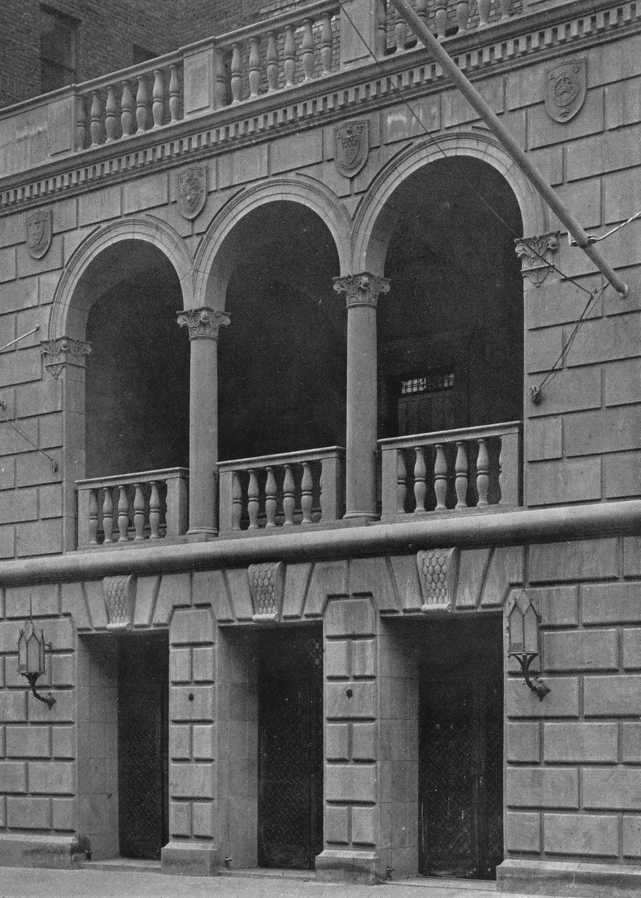 Ingresso principale del Fraternity Clubs Building, New York City da Unbekannt