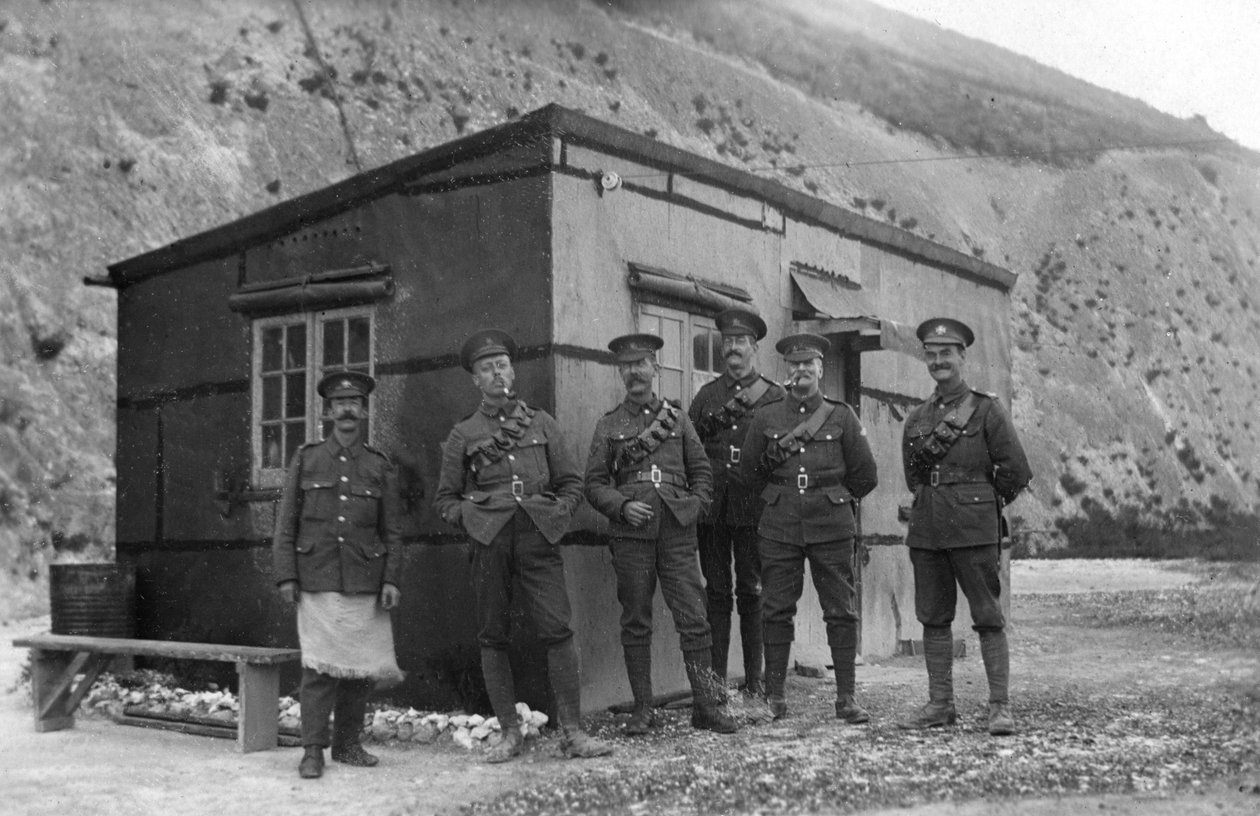 Guardia principale, deposito navale reale, Fleet House e Archcliffe Fort, Dover, c1916 da Unbekannt