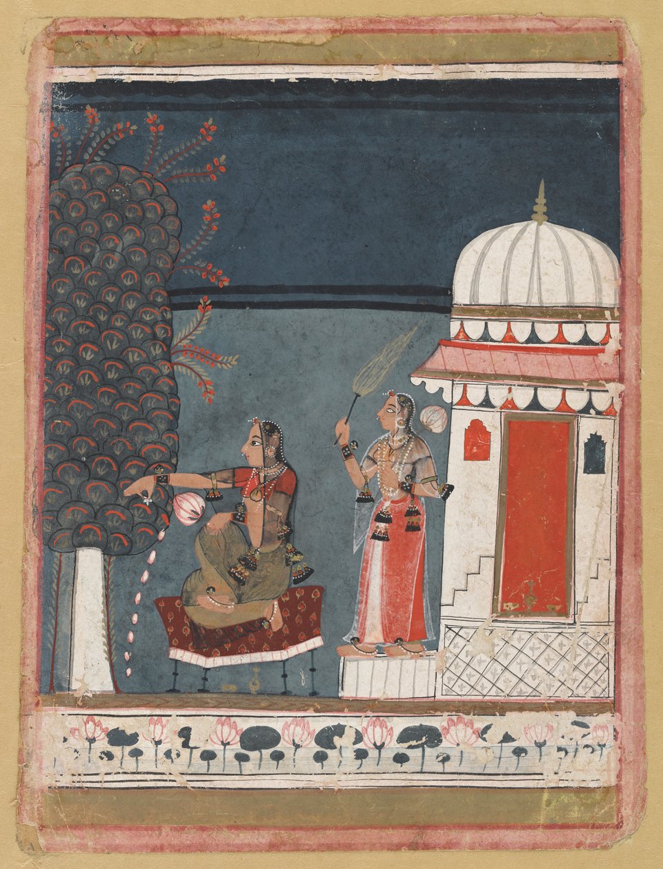 Malashri Ragini da una serie Ragmala, 1640 da Unbekannt