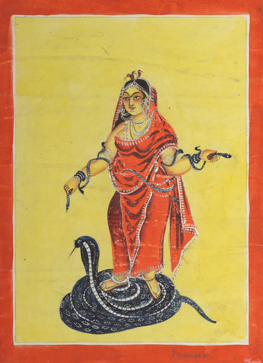 Manasa, la dea serpente, 1800 da Unbekannt