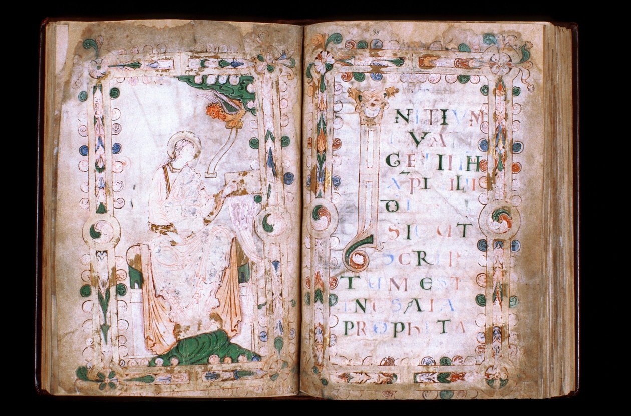 Manche N* 067, Vil de Mortain, Tesoro della collegiata di Saint Evroult, Evangeliario del X secolo da Unbekannt