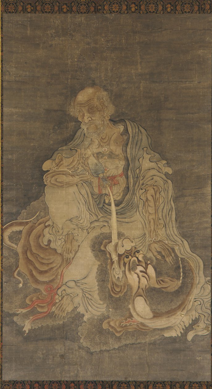 Manjushri seduto su un leone, 1368-1644 da Unbekannt