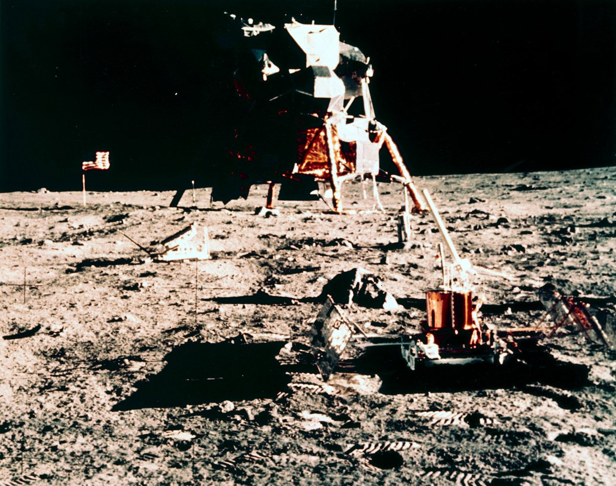 Volo spaziale con equipaggio, USA, Apollo 11 esperimenti lunari di Apollo 11 da Unbekannt