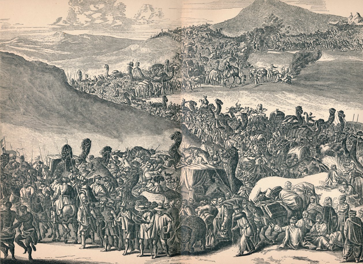 Mansa Musa in viaggio verso La Mecca, c1670 da Unbekannt
