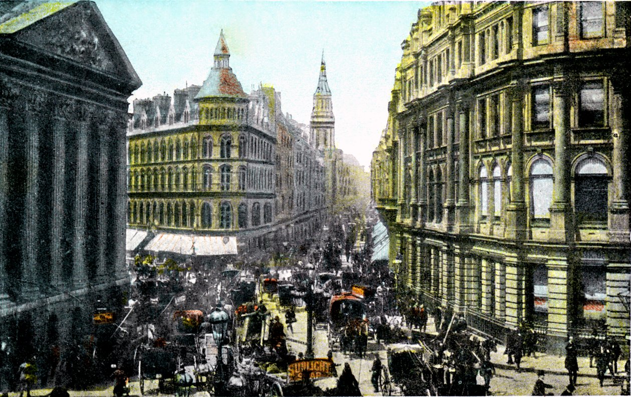 Mansion House e Cheapside, Londra, inizio XX secolo da Unbekannt