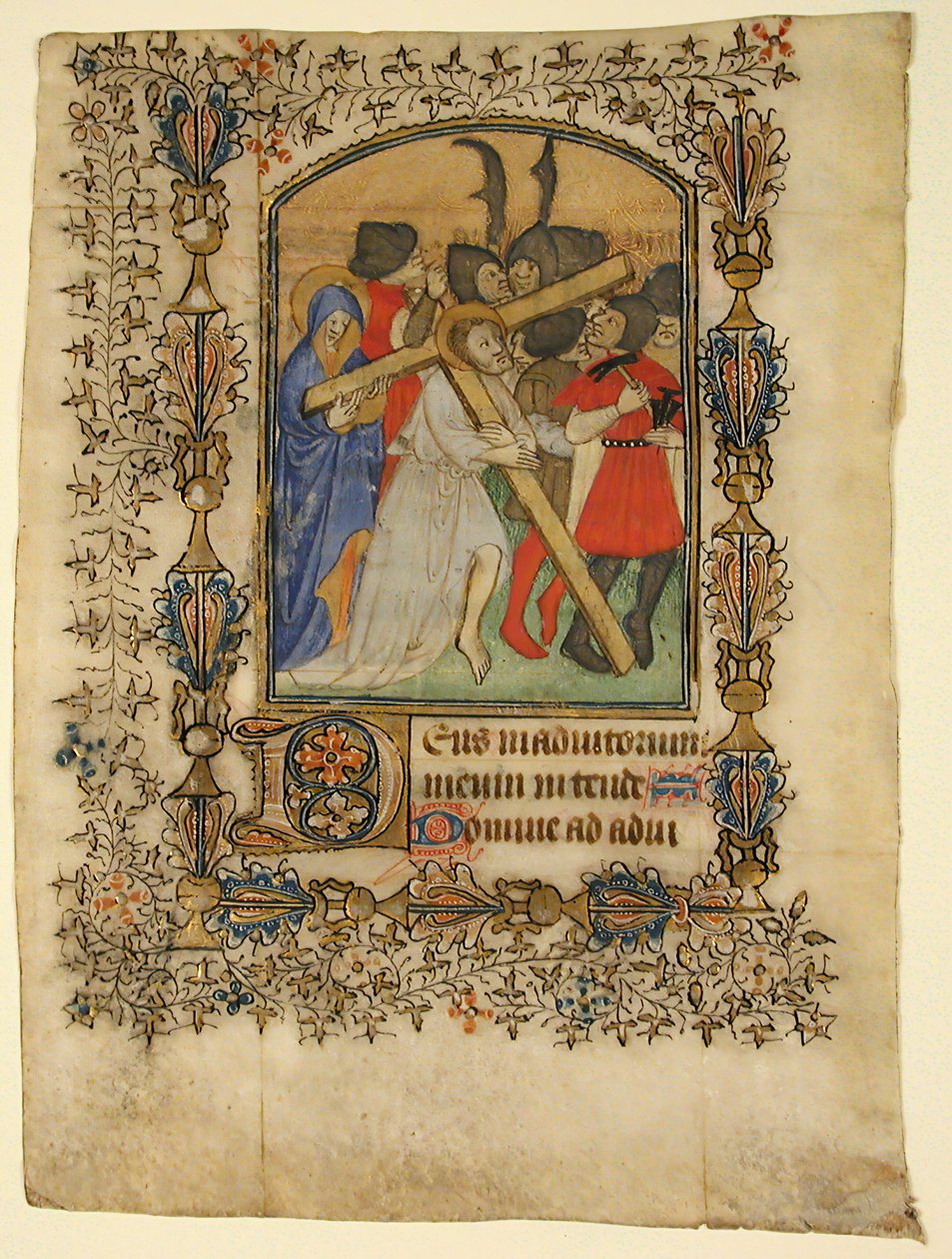 Foglio di manoscritto da un Libro d