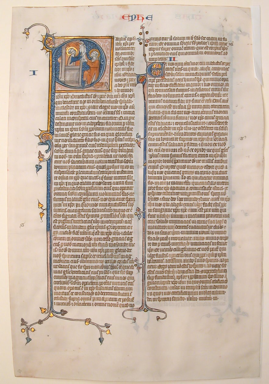 Foglio di manoscritto con l