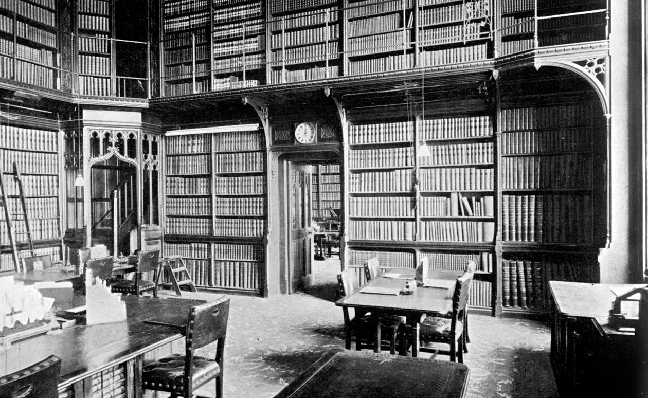 Sala delle mappe, Biblioteca della Camera dei Comuni, Palazzo di Westminster, Londra, c1905 da Unbekannt