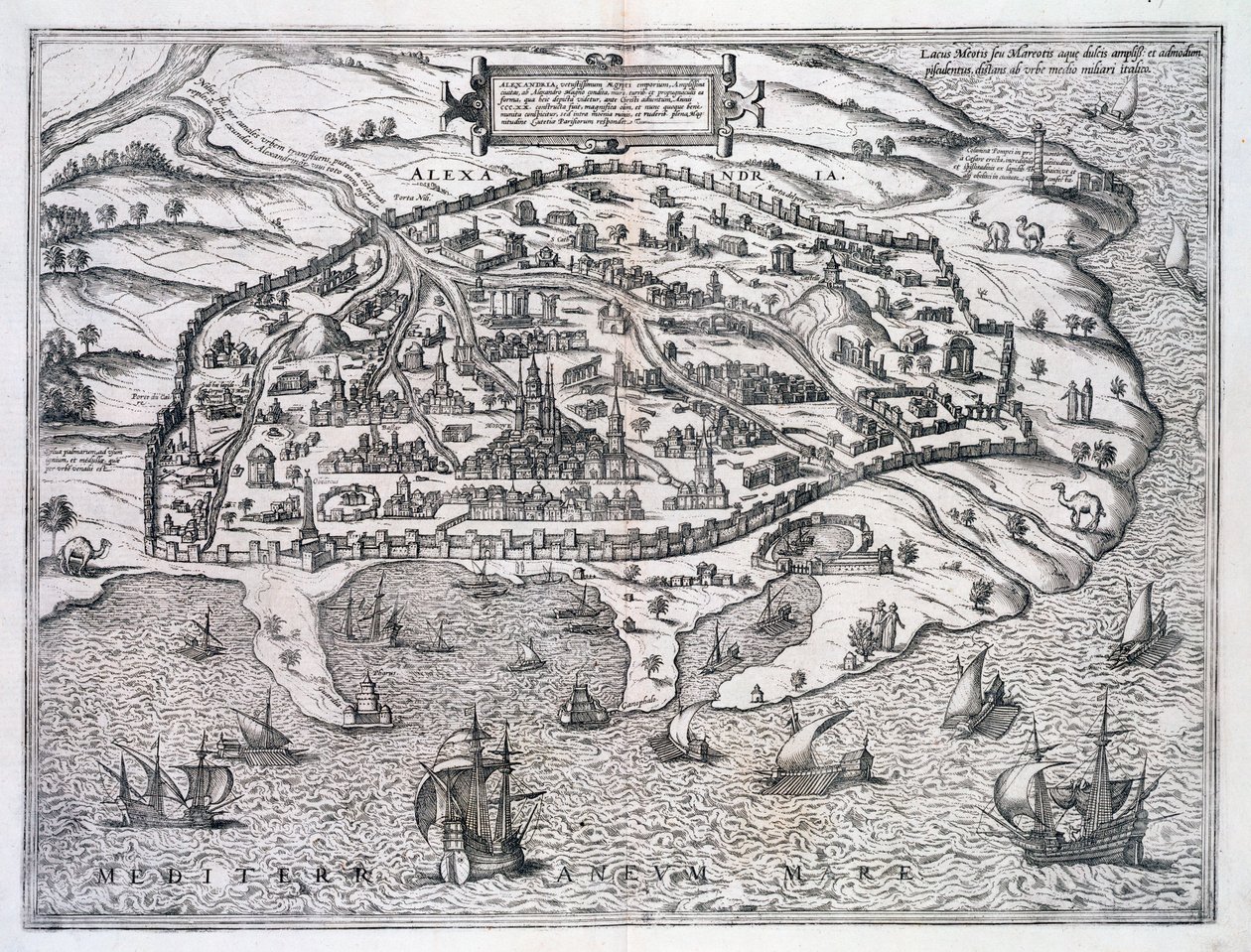 Mappa di Alessandria, Egitto da Unbekannt