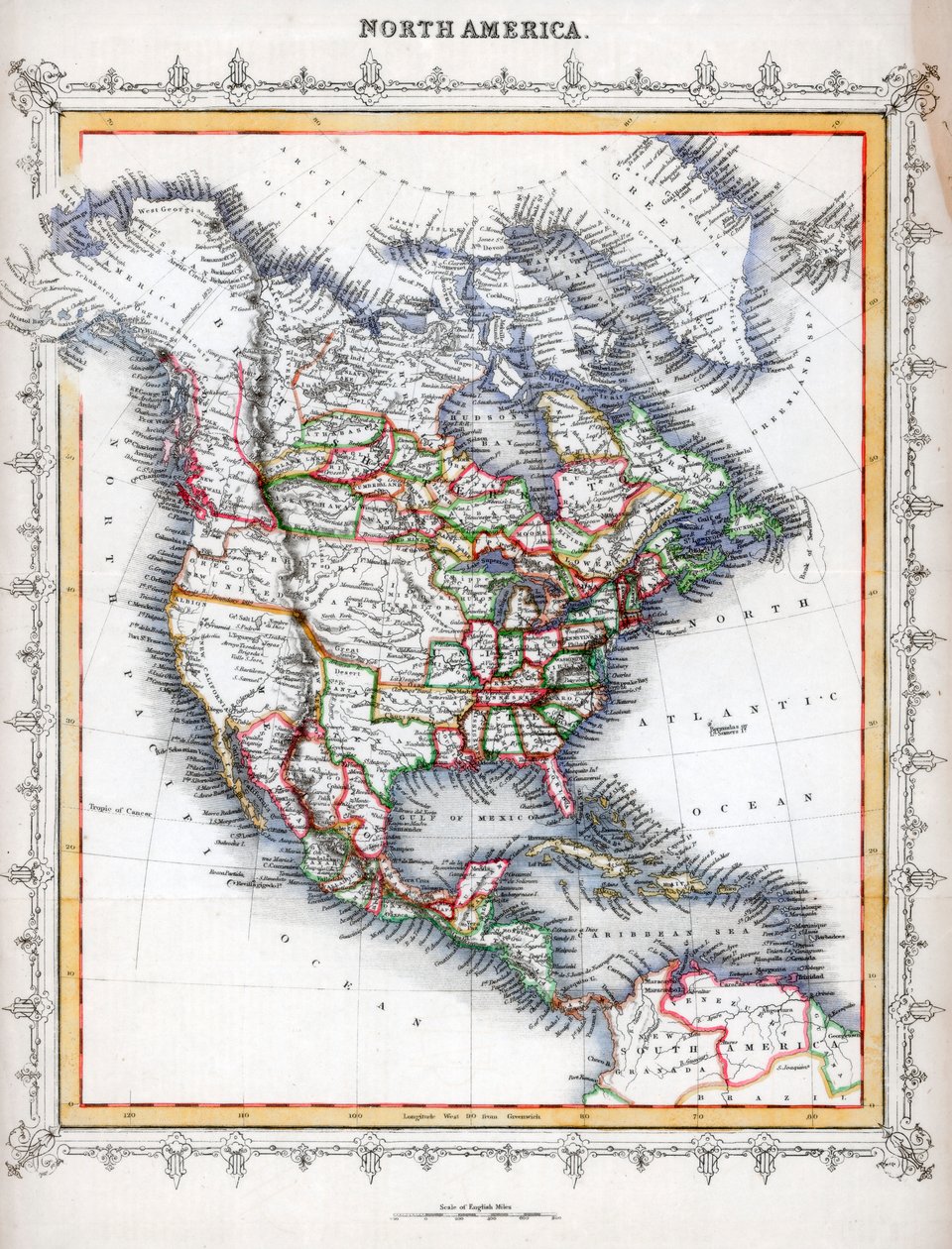 Mappa del Nord America da Unbekannt