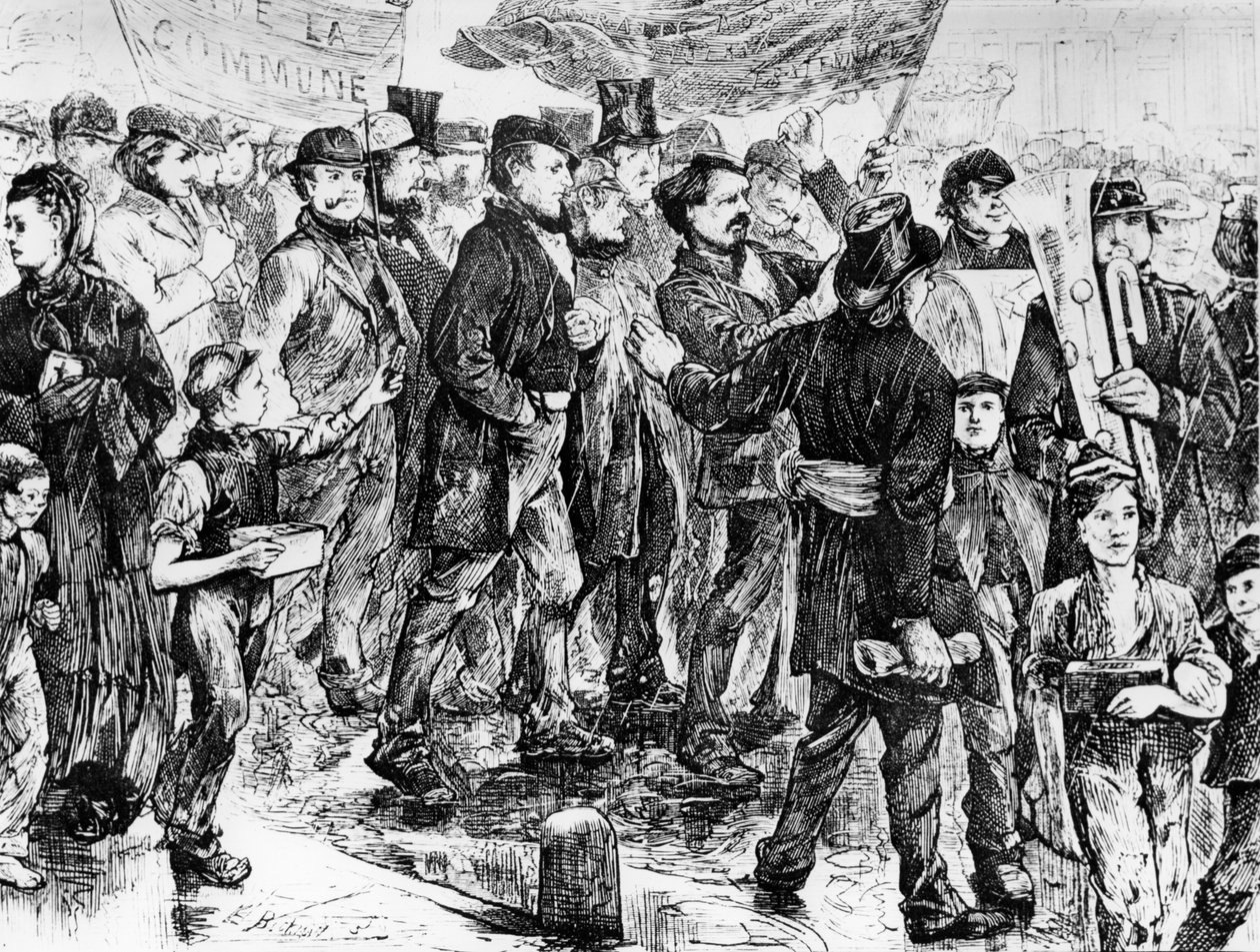 Marcia a favore della Comune, Comune di Parigi del 1871 da Unbekannt