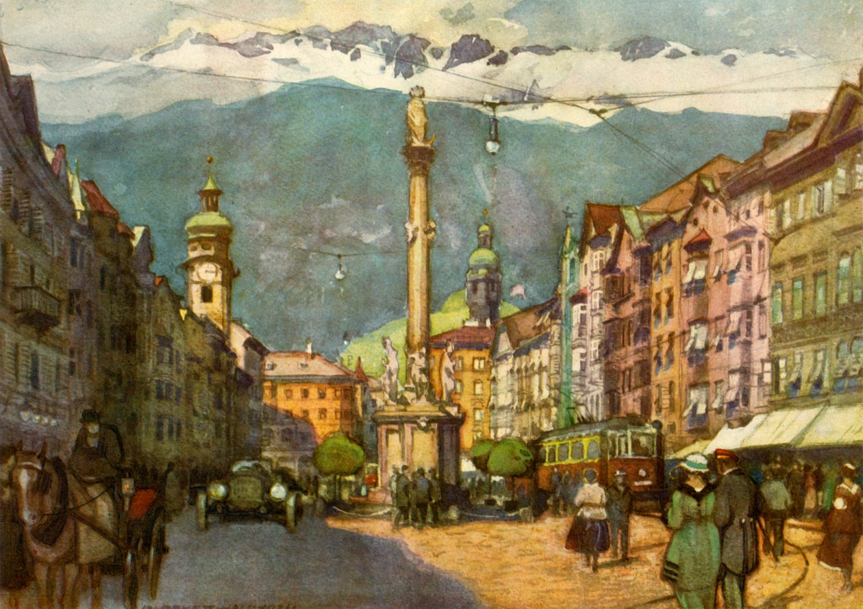 Maria Theresienstrasse, circa 1929 da Unbekannt